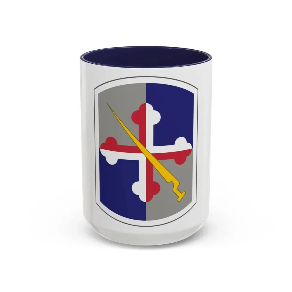 58th Infantry Brigade SSI (U.S. Army) Accent Coffee Mug 15oz Navy - Go Mug Yourself