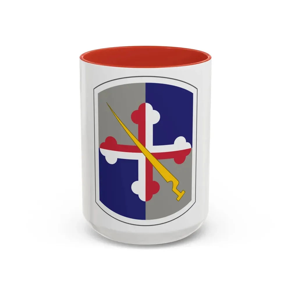 58th Infantry Brigade SSI (U.S. Army) Accent Coffee Mug 15oz Red - Go Mug Yourself