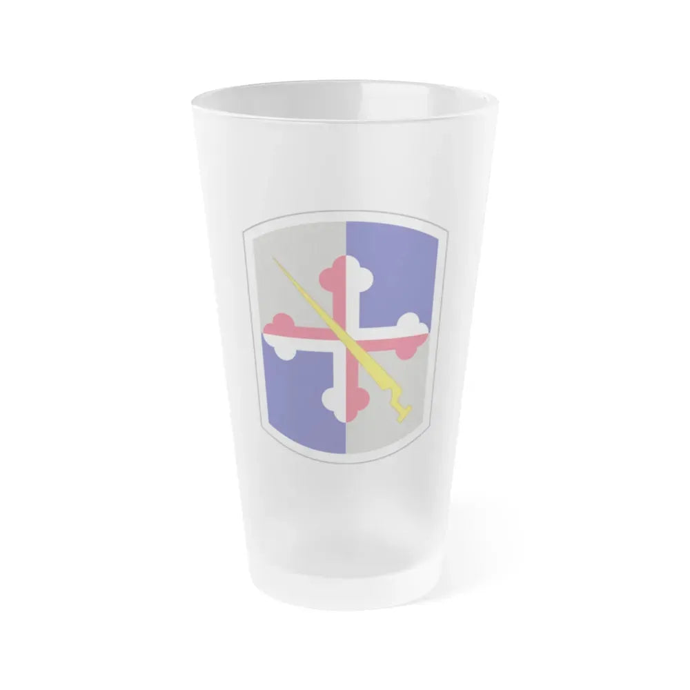 58th Infantry Brigade SSI (U.S. Army) Frosted Pint Glass 16oz Default Title - Go Mug Yourself