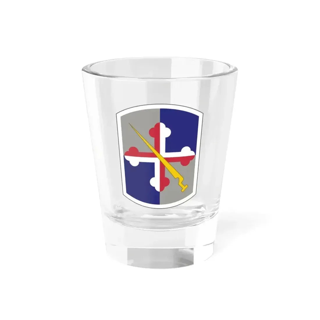 58th Infantry Brigade SSI (U.S. Army) Shot Glass 1.5oz 1.5oz - Go Mug Yourself
