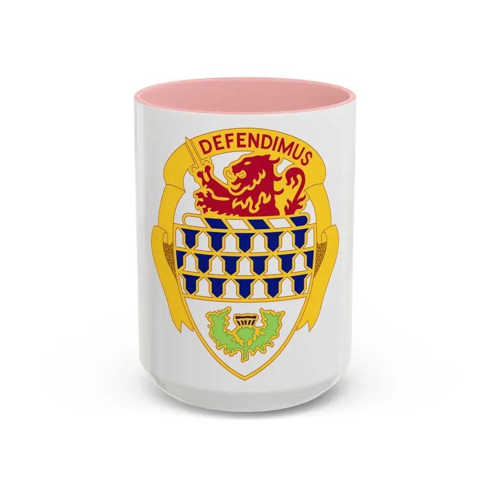 59 Air Defense Artillery Regiment (U.S. Army) Accent Coffee Mug 15oz Pink - Go Mug Yourself