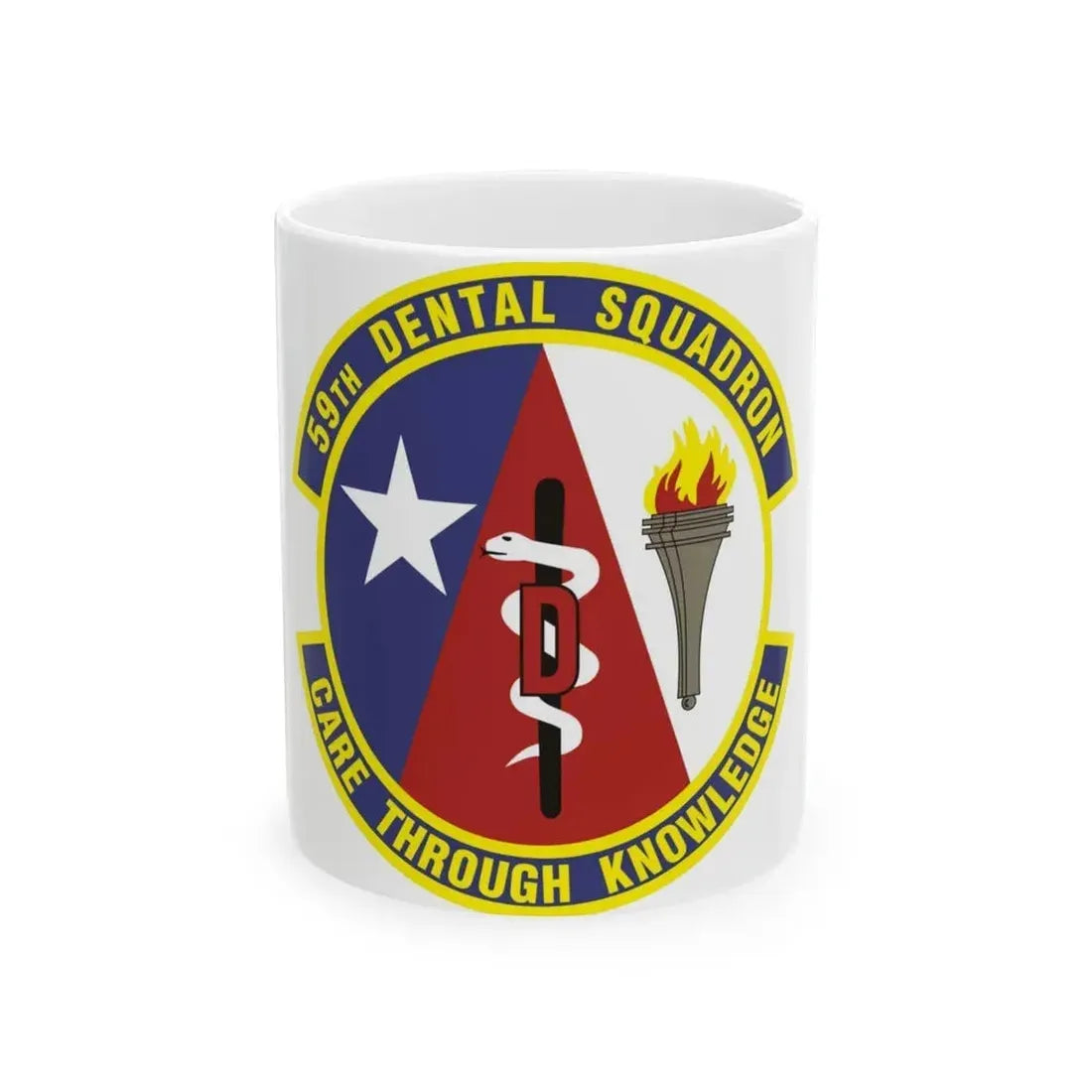 59 Dental Squadron AETC (U.S. Air Force) White Coffee Mug 11oz - Go Mug Yourself