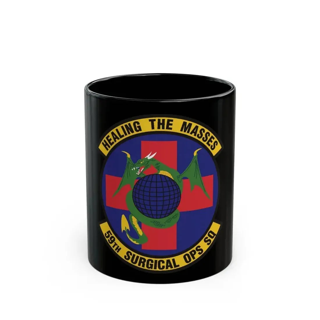 59 Surgical Operations Squadron AETC (U.S. Air Force) Black Coffee Mug 11oz - Go Mug Yourself