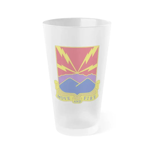 593rd Field Artillery Battalion (U.S. Army) Frosted Pint Glass 16oz Default Title - Go Mug Yourself