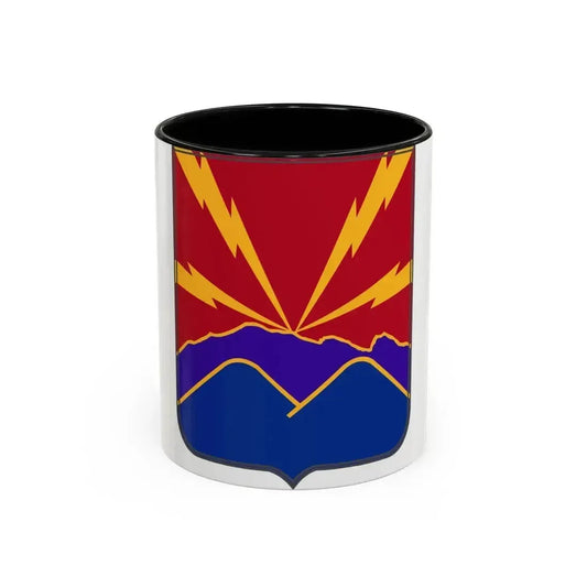 593rd Field Artillery Battalion v2 (U.S. Army) Accent Coffee Mug 11oz Black - Go Mug Yourself