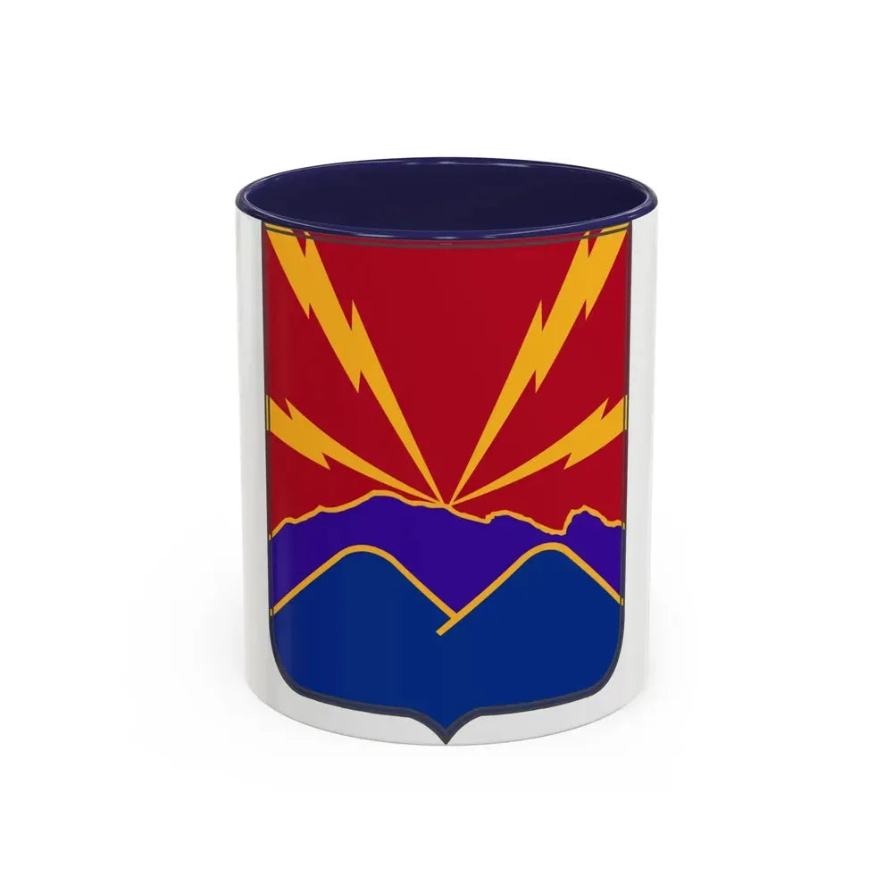 593rd Field Artillery Battalion v2 (U.S. Army) Accent Coffee Mug 11oz Navy - Go Mug Yourself