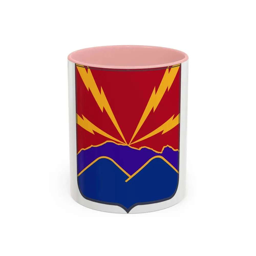 593rd Field Artillery Battalion v2 (U.S. Army) Accent Coffee Mug 11oz Pink - Go Mug Yourself