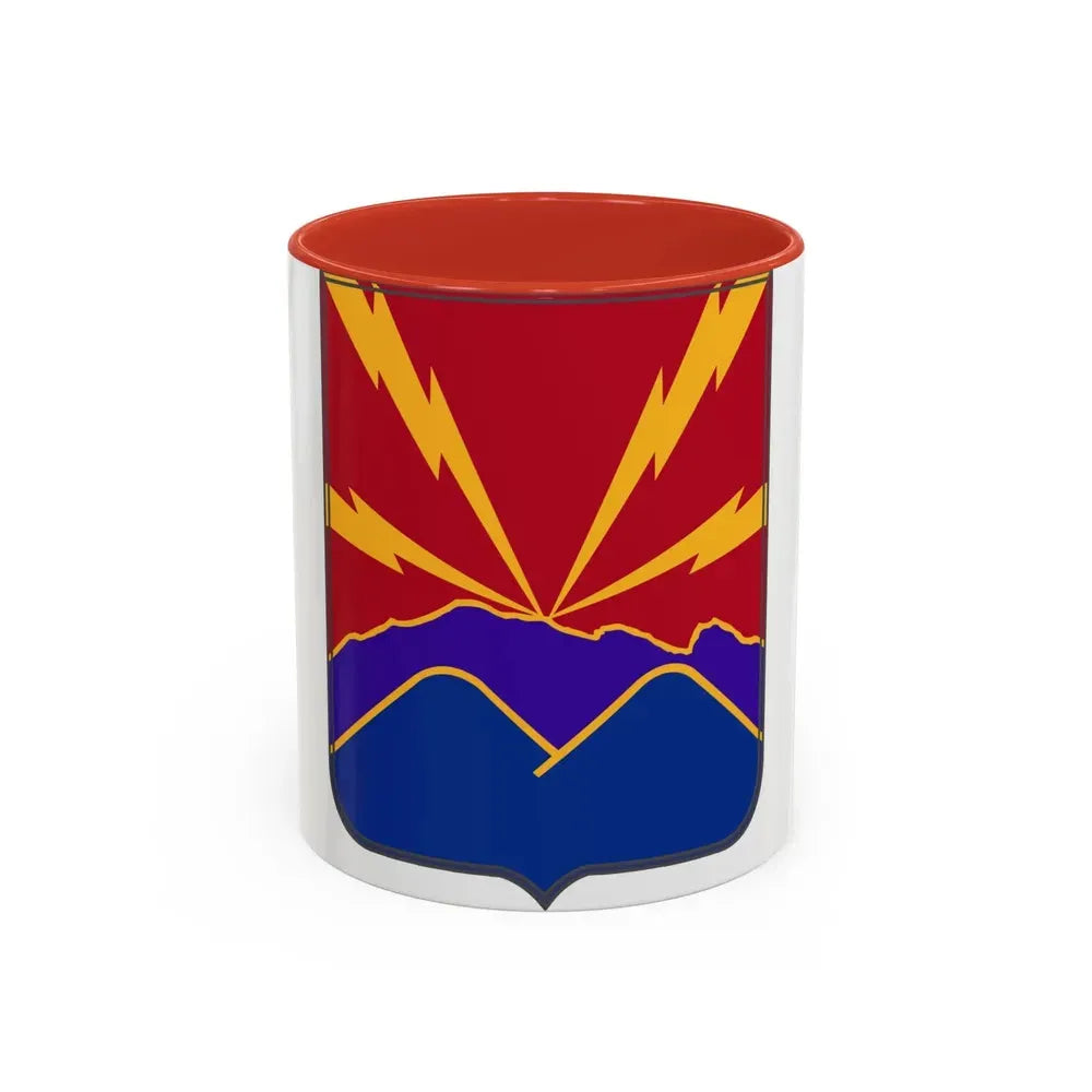 593rd Field Artillery Battalion v2 (U.S. Army) Accent Coffee Mug 11oz Red - Go Mug Yourself