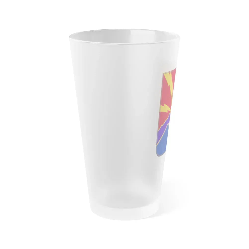 593rd Field Artillery Battalion v2 (U.S. Army) Frosted Pint Glass 16oz - Go Mug Yourself