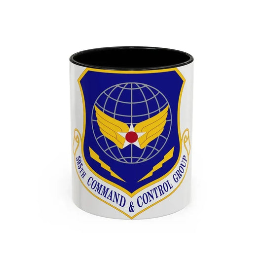 595 Command and Control Group AFSPC (U.S. Air Force) Accent Coffee Mug 11oz Black - Go Mug Yourself