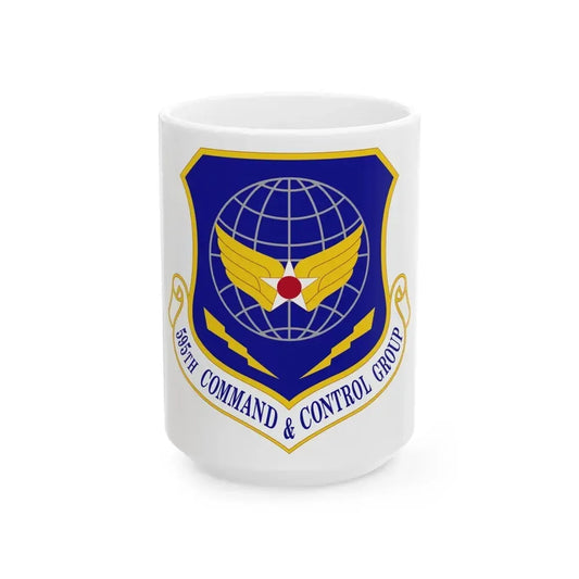 595 Command and Control Group AFSPC (U.S. Air Force) White Coffee Mug 15oz - Go Mug Yourself