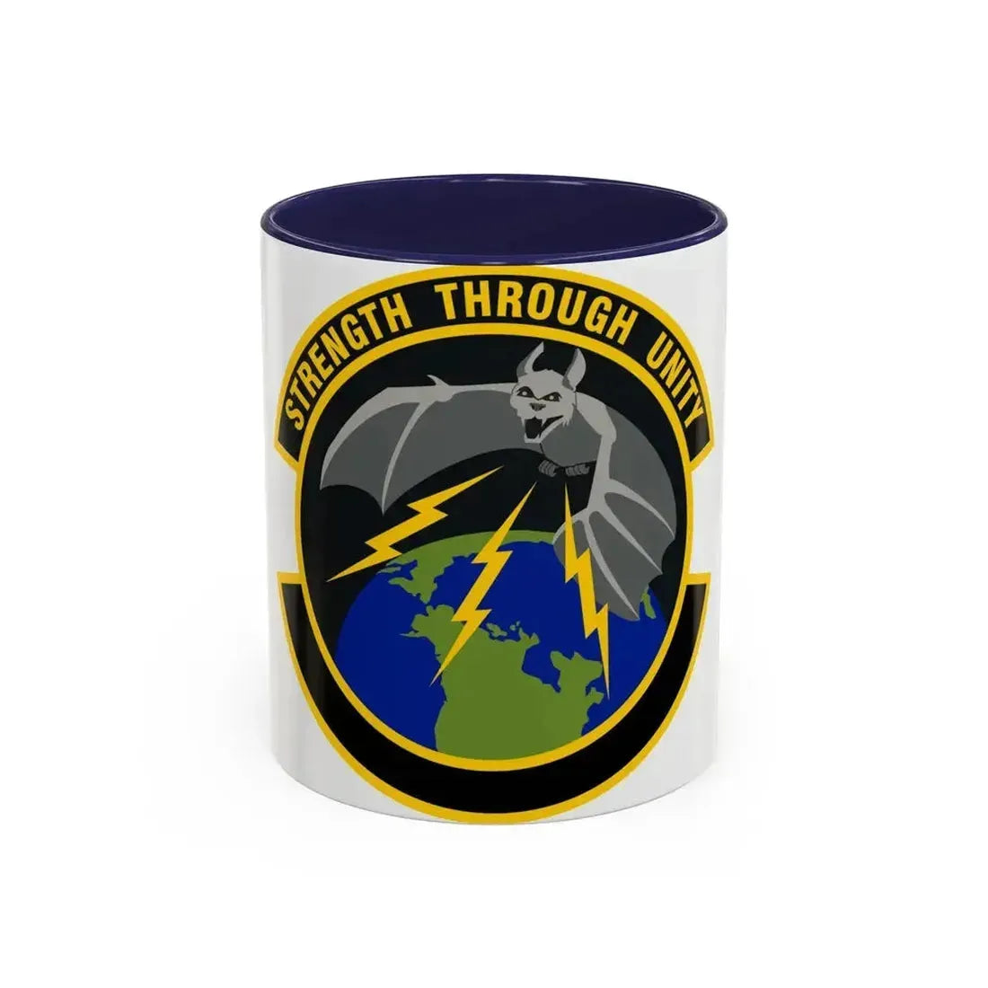 595 Operations Support Flight AFSPC (U.S. Air Force) Accent Coffee Mug 11oz Navy - Go Mug Yourself