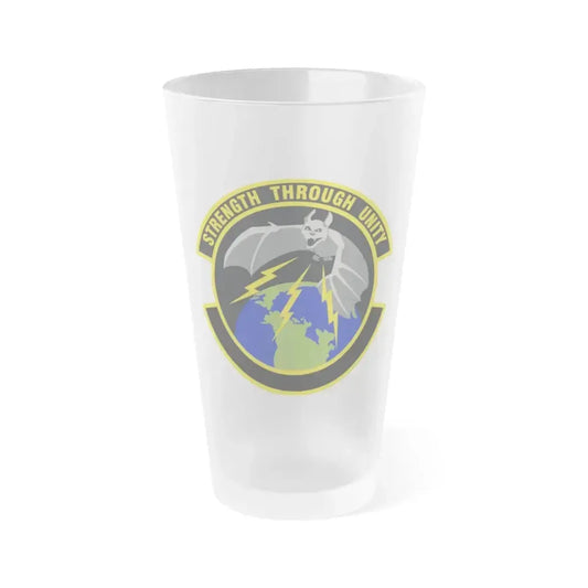 595 Operations Support Flight AFSPC (U.S. Air Force) Frosted Pint Glass 16oz 16oz Frosted - Go Mug Yourself