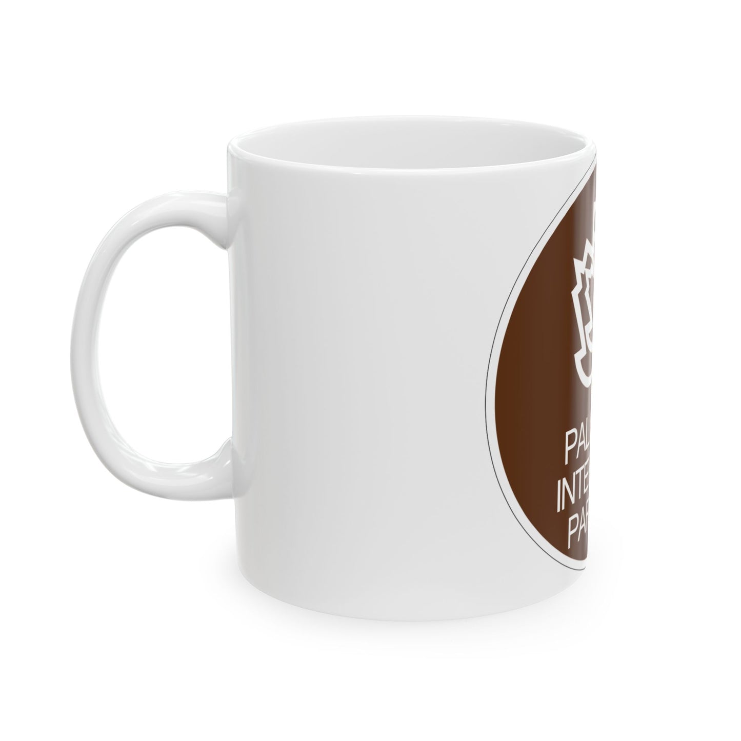 Palisades Interstate Pkwy (New York) (Road Sign) White Coffee Mug