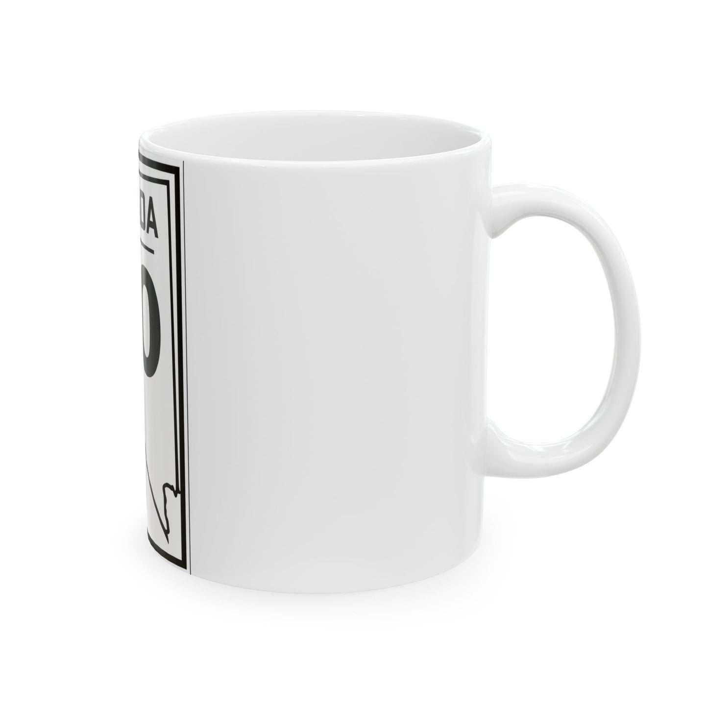 Nevada 00 1924 (Nevada) (Road Sign) White Coffee Mug