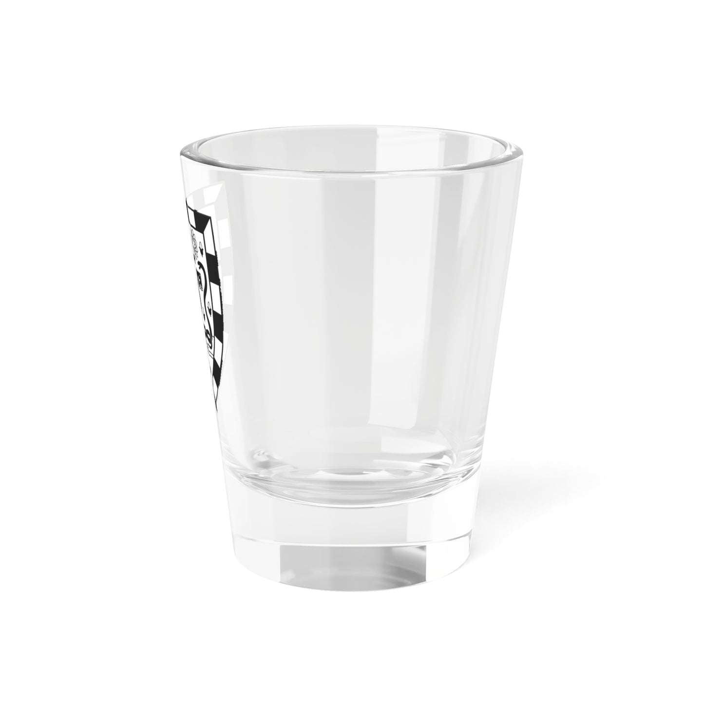 Gonville Caius College Crest Monochrome (England) (Coat of Arms) Shot Glass 1.5oz
