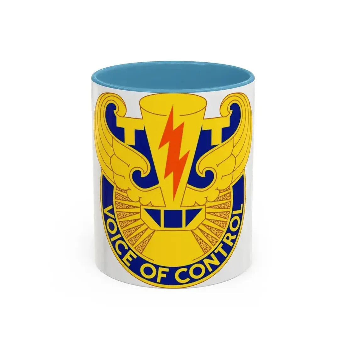 59th Air Traffic Control Battalion (U.S. Army) Accent Coffee Mug 11oz Light Blue - Go Mug Yourself