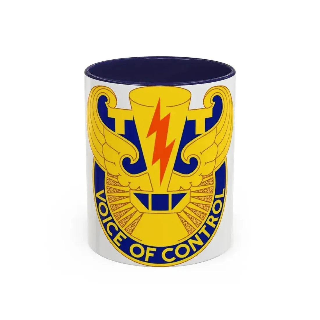 59th Air Traffic Control Battalion (U.S. Army) Accent Coffee Mug 11oz Navy - Go Mug Yourself
