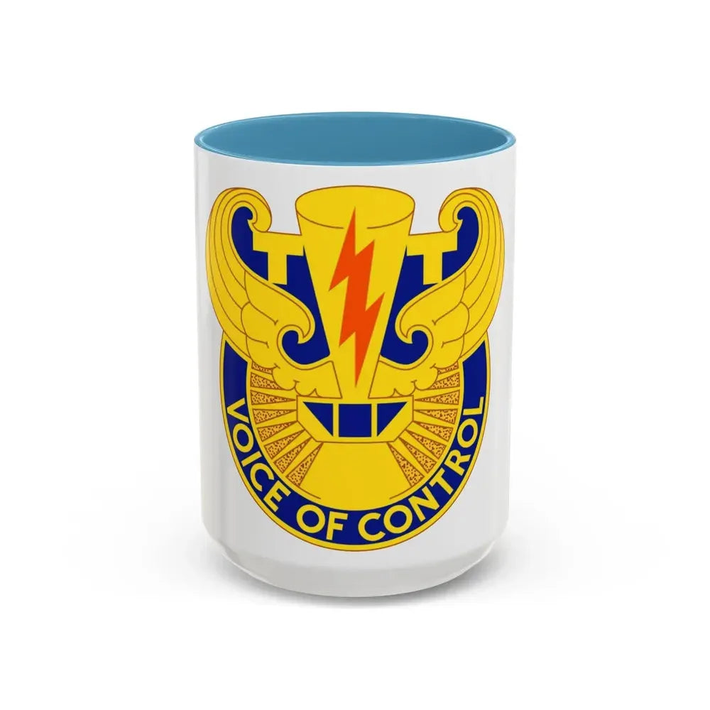 59th Air Traffic Control Battalion (U.S. Army) Accent Coffee Mug 15oz Light Blue - Go Mug Yourself