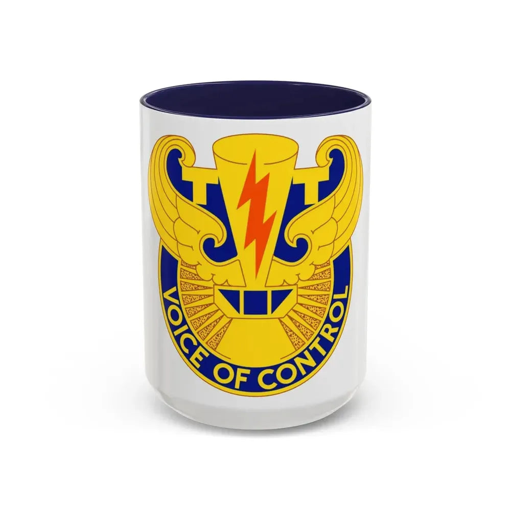 59th Air Traffic Control Battalion (U.S. Army) Accent Coffee Mug 15oz Navy - Go Mug Yourself