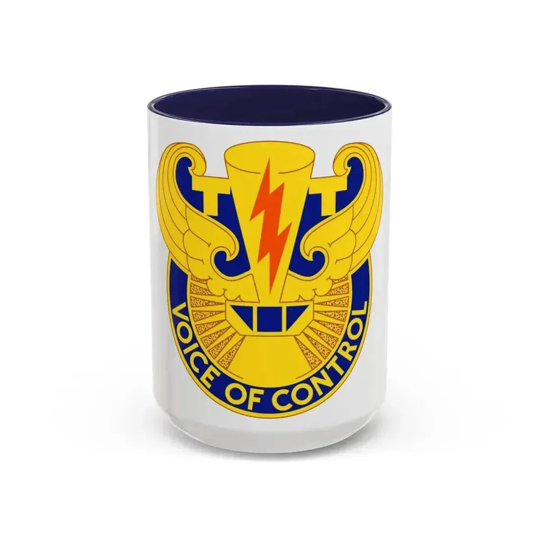 59th Air Traffic Control Battalion (U.S. Army) Accent Coffee Mug 15oz Navy - Go Mug Yourself