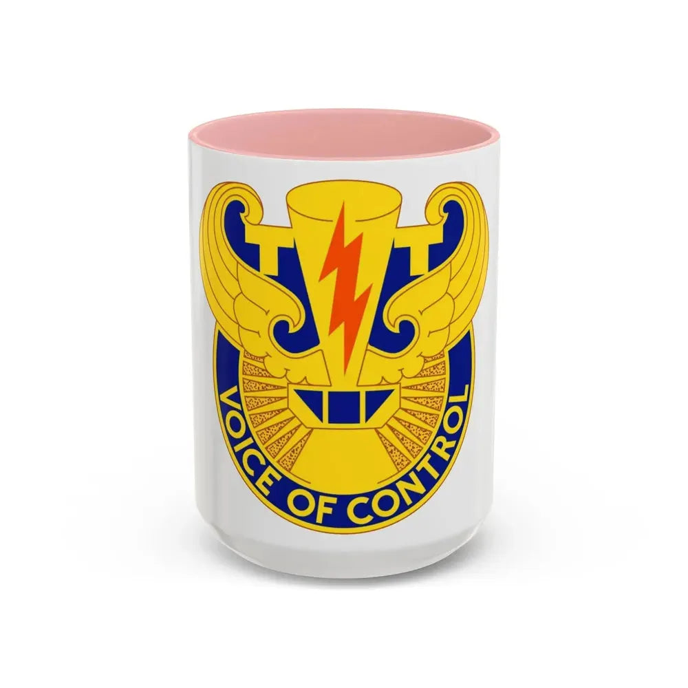 59th Air Traffic Control Battalion (U.S. Army) Accent Coffee Mug 15oz Pink - Go Mug Yourself