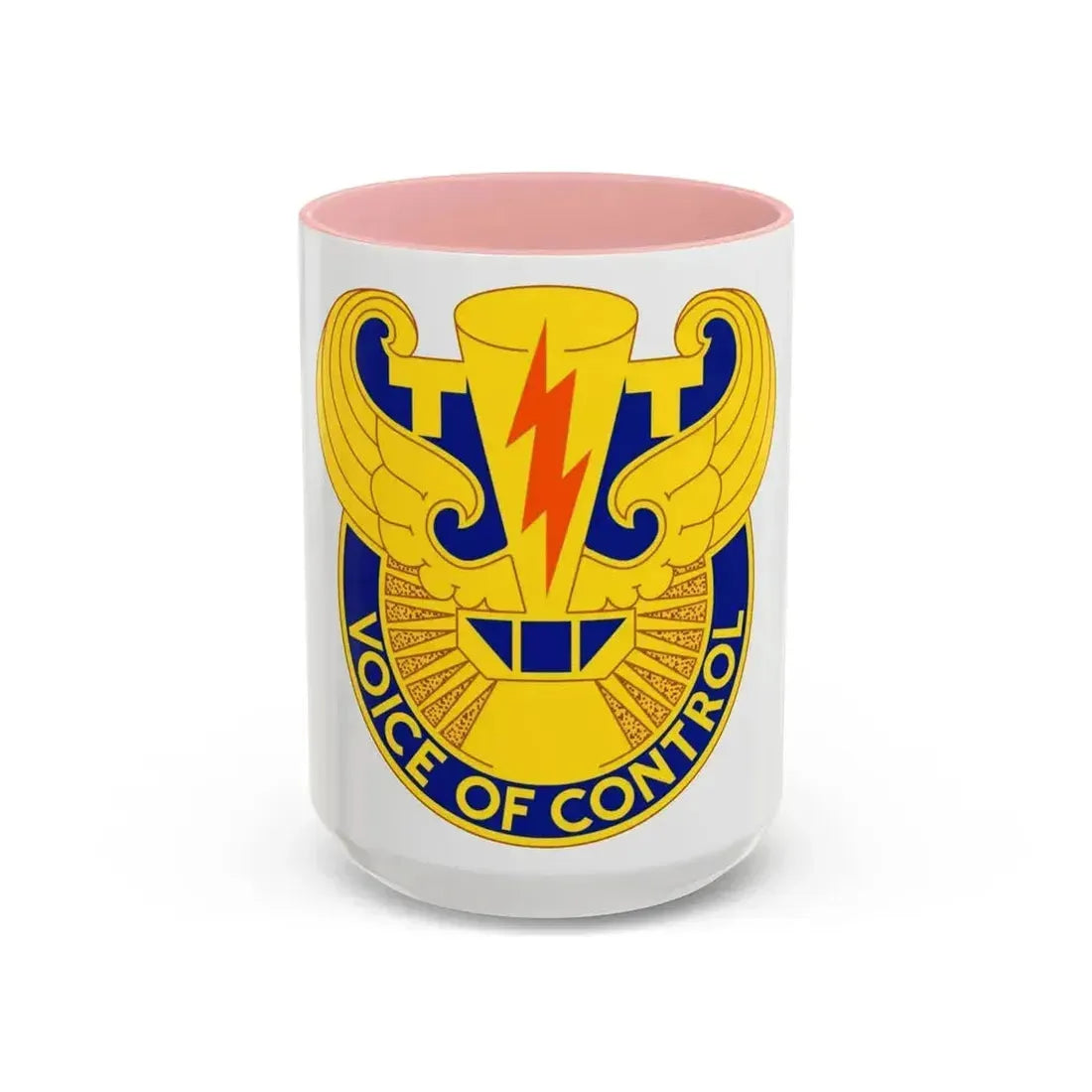 59th Air Traffic Control Battalion (U.S. Army) Accent Coffee Mug 15oz Pink - Go Mug Yourself