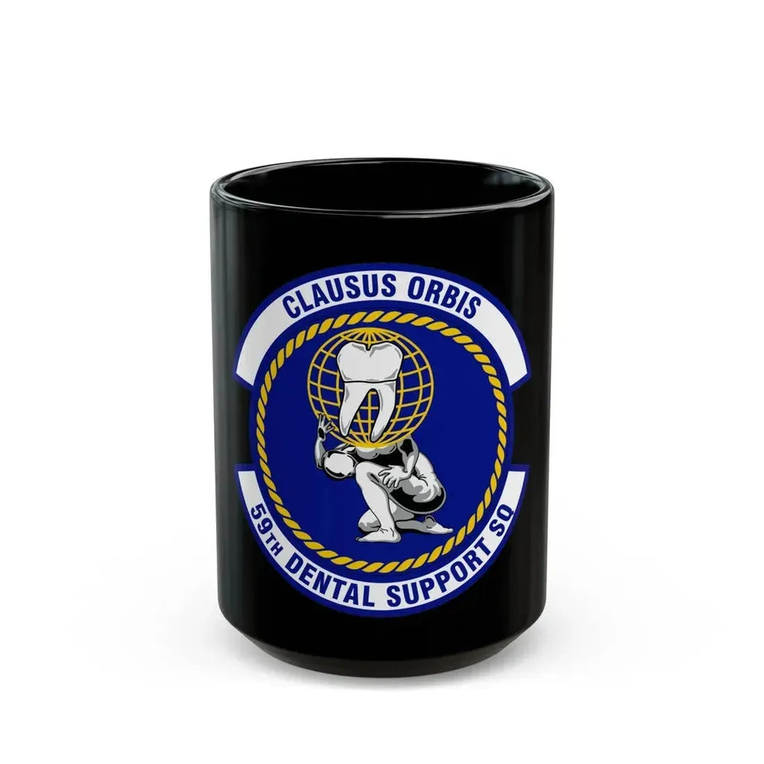 59th Dental Support Squadron (U.S. Air Force) Black Coffee Mug 15oz - Go Mug Yourself