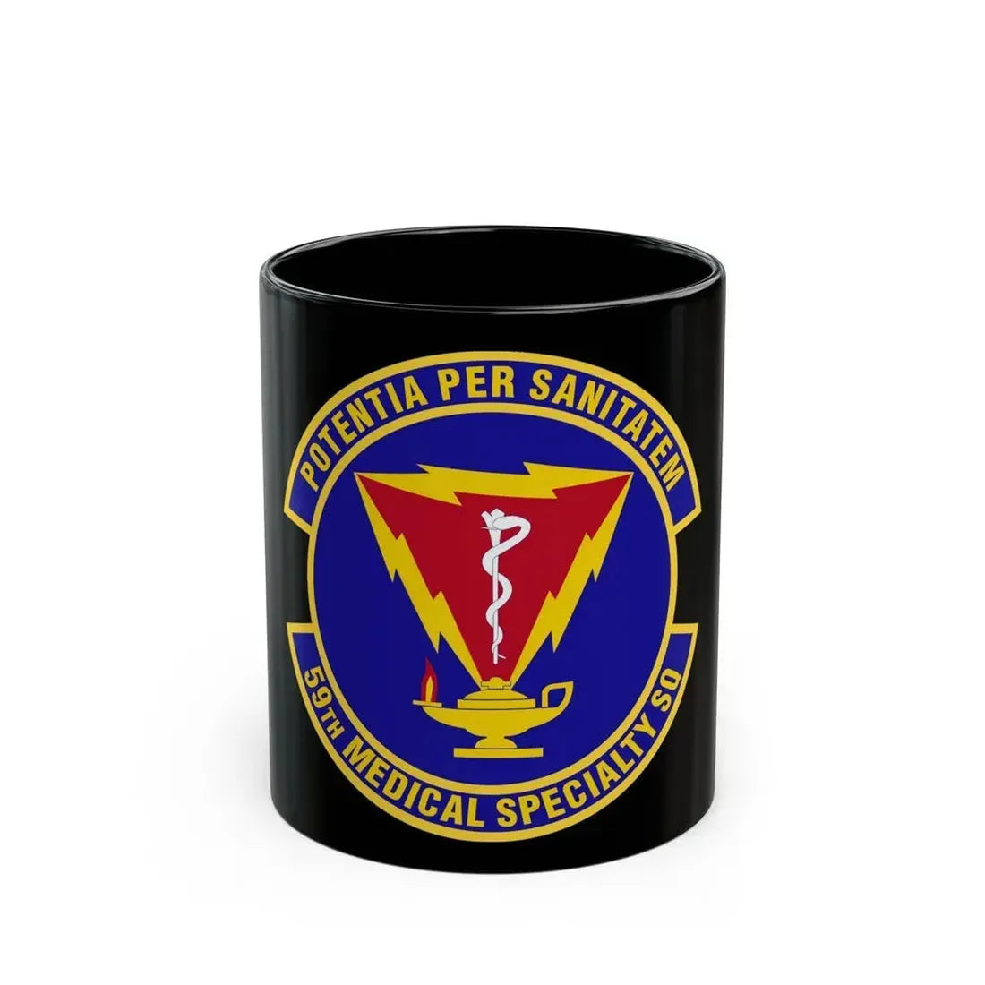 59th Medical Specialty Squadron (U.S. Air Force) Black Coffee Mug 11oz - Go Mug Yourself