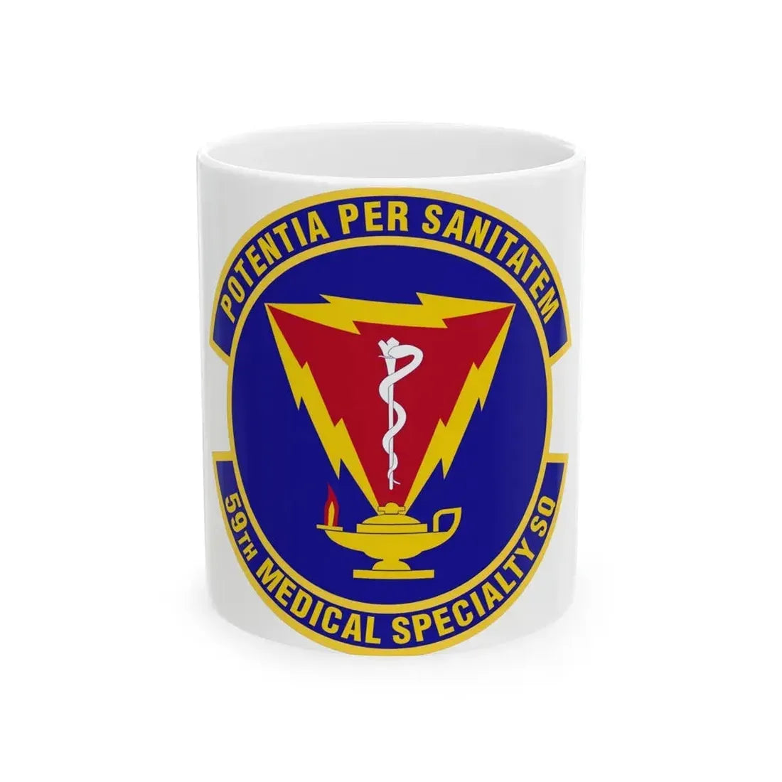 59th Medical Specialty Squadron (U.S. Air Force) White Coffee Mug 11oz - Go Mug Yourself