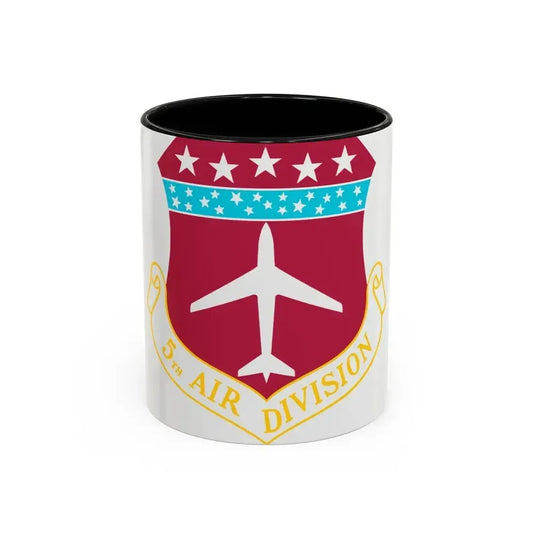 5th Air Division (U.S. Air Force) Accent Coffee Mug 11oz Black - Go Mug Yourself