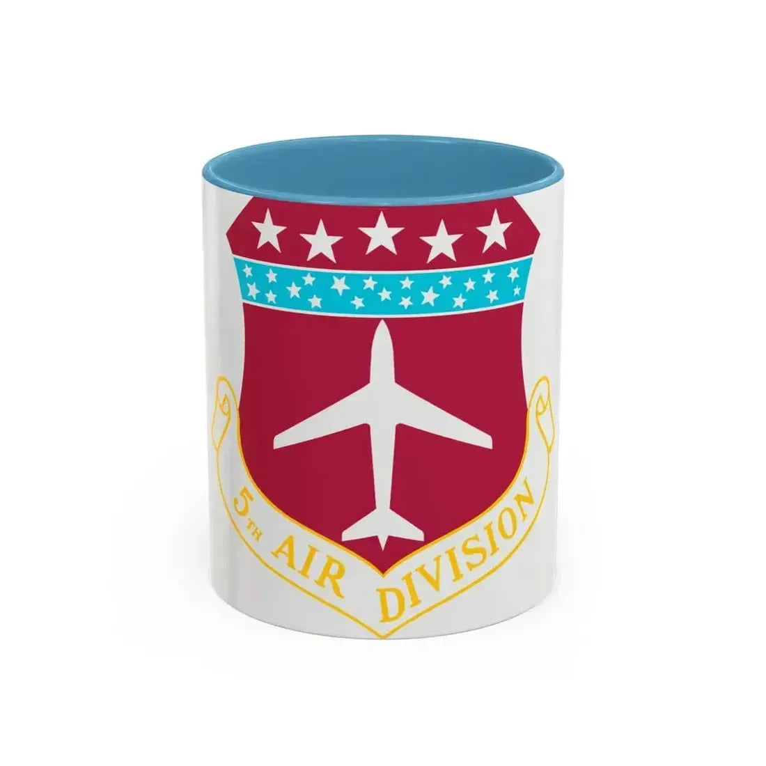 5th Air Division (U.S. Air Force) Accent Coffee Mug 11oz Light Blue - Go Mug Yourself