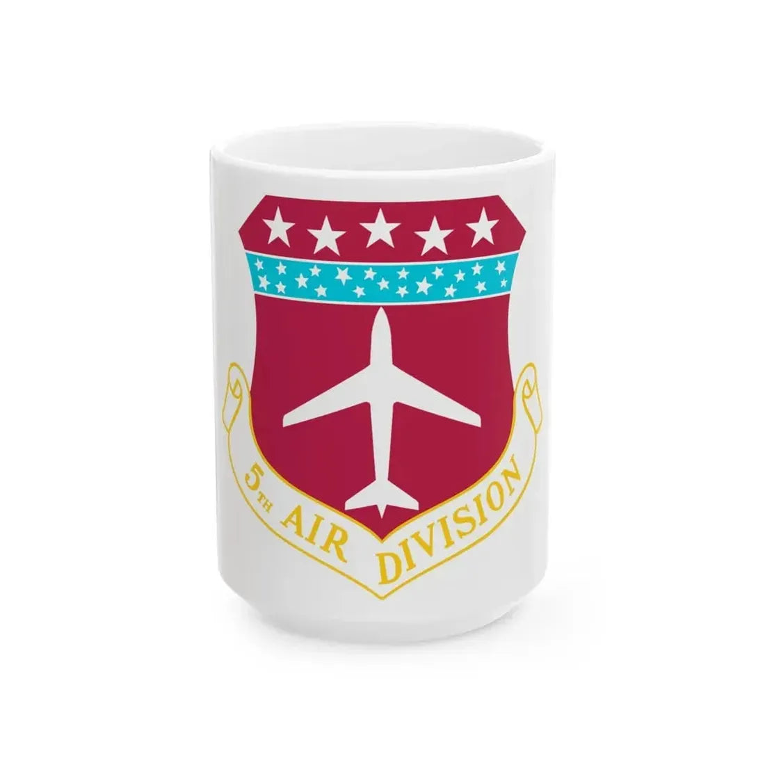 5th Air Division (U.S. Air Force) White Coffee Mug 15oz - Go Mug Yourself