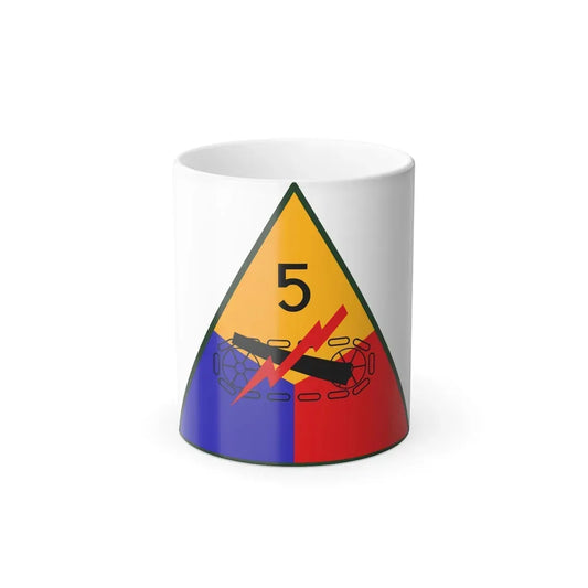 5th Armored Division (U.S. Army) Color Changing Coffee Mug 11oz - Go Mug Yourself