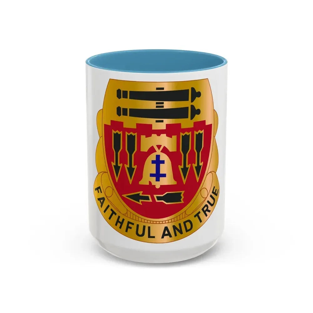 5th Artillery Regiment (U.S. Army) Accent Coffee Mug 15oz Light Blue - Go Mug Yourself