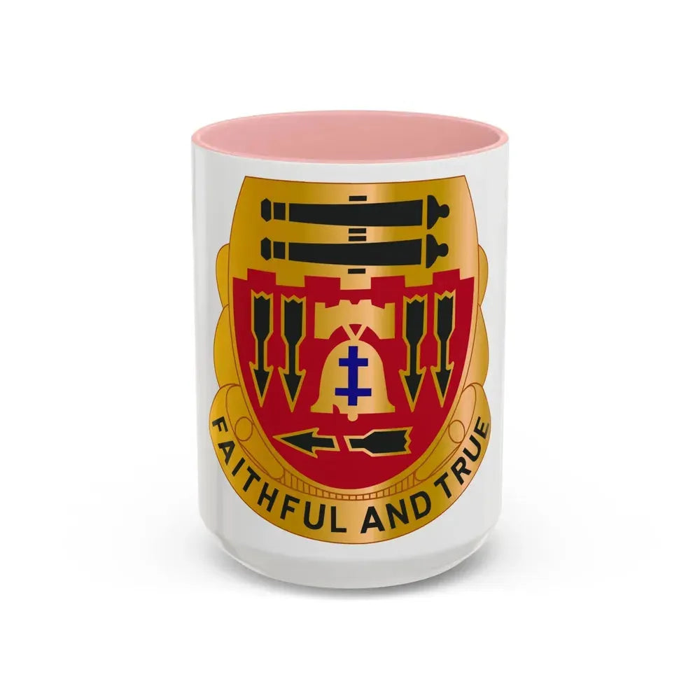 5th Artillery Regiment (U.S. Army) Accent Coffee Mug 15oz Pink - Go Mug Yourself