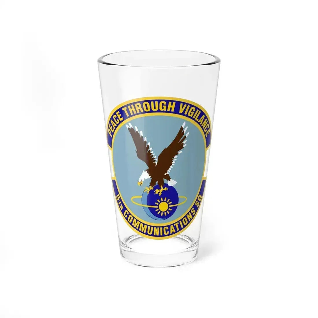 5th Communications Squadron (U.S. Air Force) Pint Glass 16oz 16oz - Go Mug Yourself