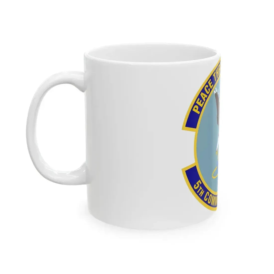 5th Communications Squadron (U.S. Air Force) White Coffee Mug - Go Mug Yourself