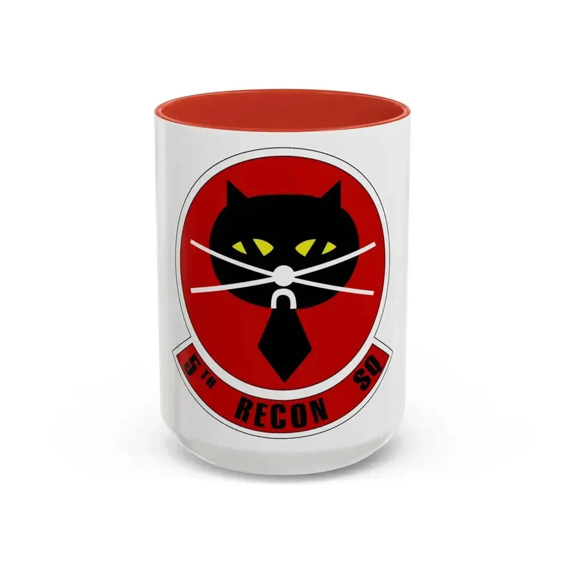 5th Reconnaissance Squadron (U.S. Air Force) Accent Coffee Mug 15oz Red - Go Mug Yourself