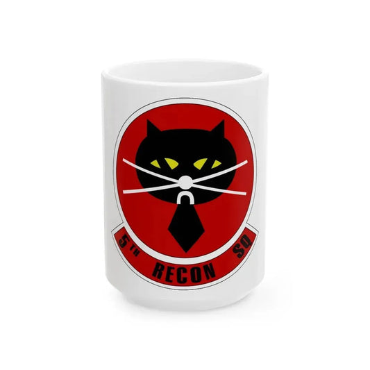 5th Reconnaissance Squadron (U.S. Air Force) White Coffee Mug 15oz - Go Mug Yourself