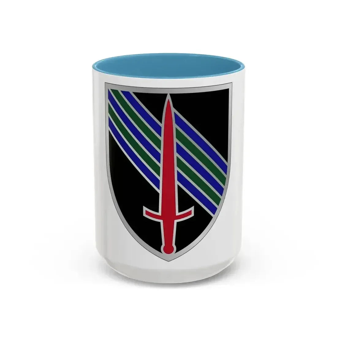 5th Security Force Assistance Brigade (U.S. Army) Accent Coffee Mug 15oz Light Blue - Go Mug Yourself