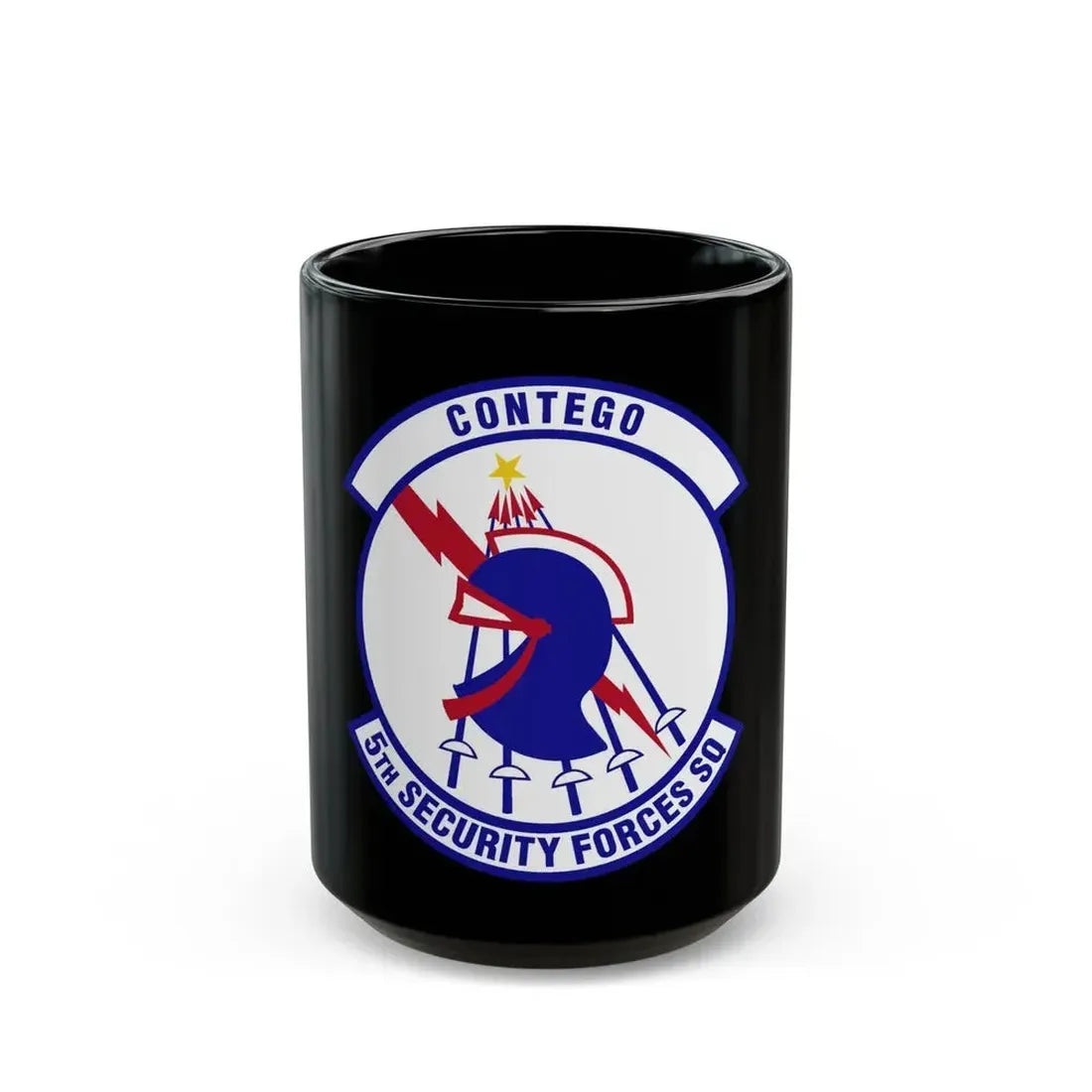 5th Security Forces Squadron (U.S. Air Force) Black Coffee Mug 15oz - Go Mug Yourself