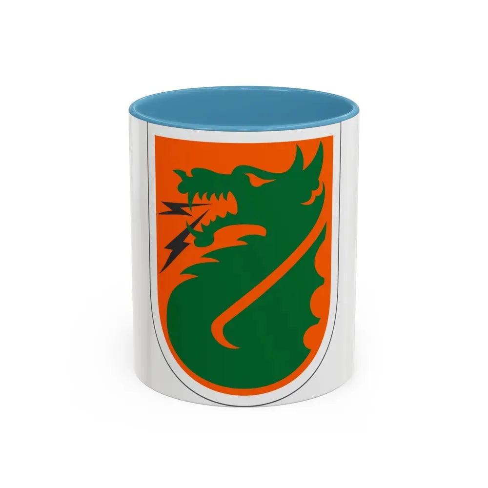 5th Signal Command (U.S. Army) Accent Coffee Mug 11oz Light Blue - Go Mug Yourself