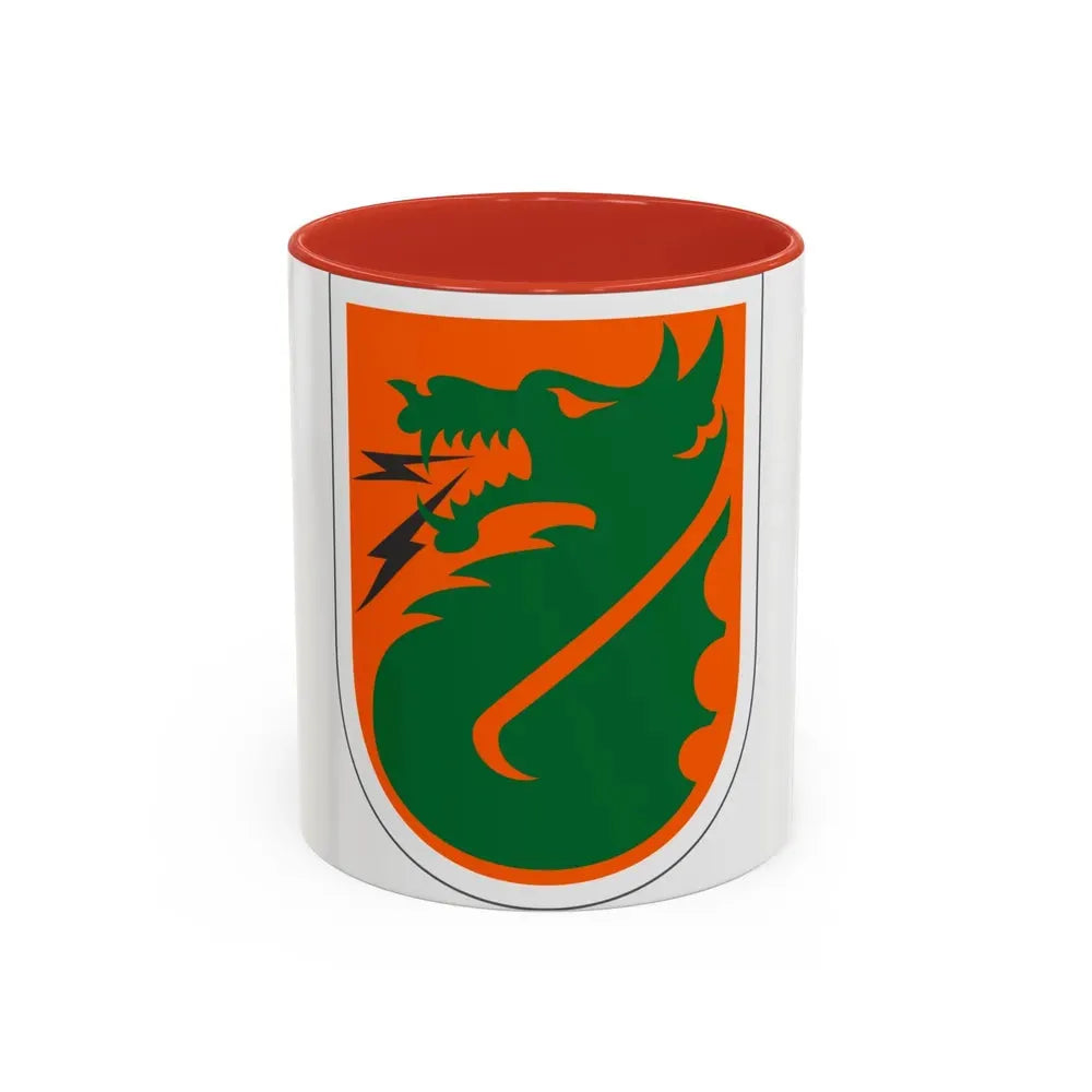 5th Signal Command (U.S. Army) Accent Coffee Mug 11oz Red - Go Mug Yourself