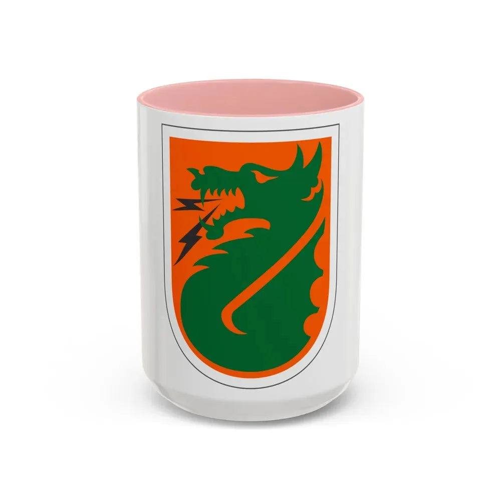 5th Signal Command (U.S. Army) Accent Coffee Mug 15oz Pink - Go Mug Yourself
