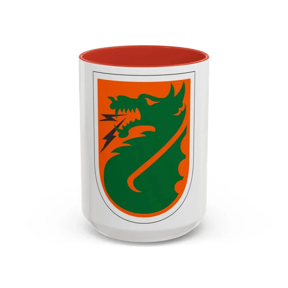 5th Signal Command (U.S. Army) Accent Coffee Mug 15oz Red - Go Mug Yourself