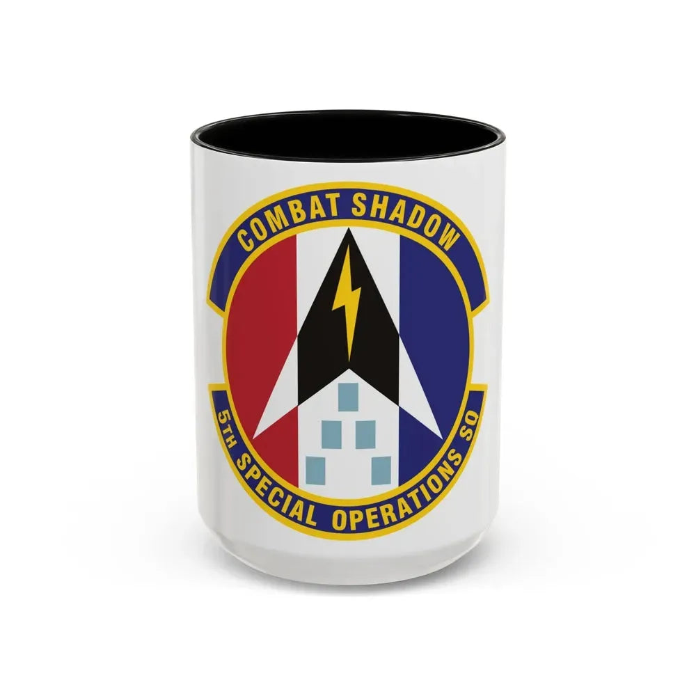 5th Special Operations Squadron (U.S. Air Force) Accent Coffee Mug 15oz Black - Go Mug Yourself