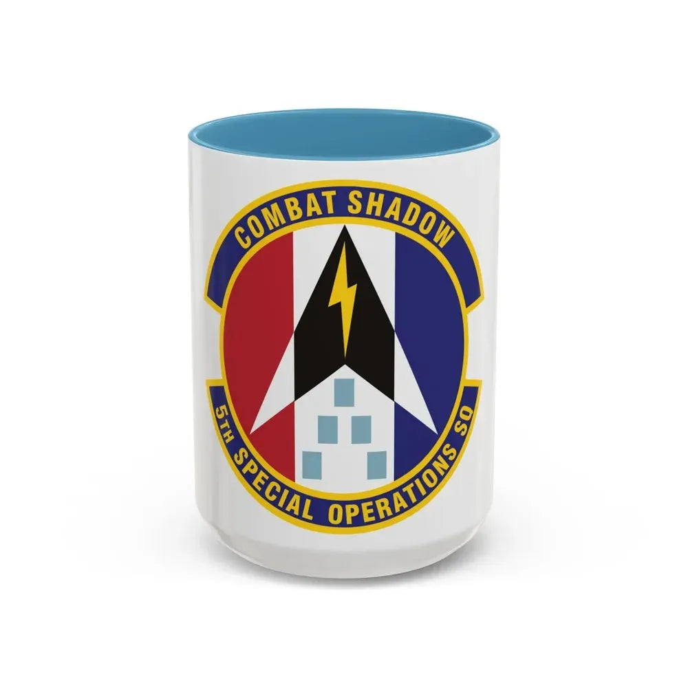 5th Special Operations Squadron (U.S. Air Force) Accent Coffee Mug 15oz Light Blue - Go Mug Yourself