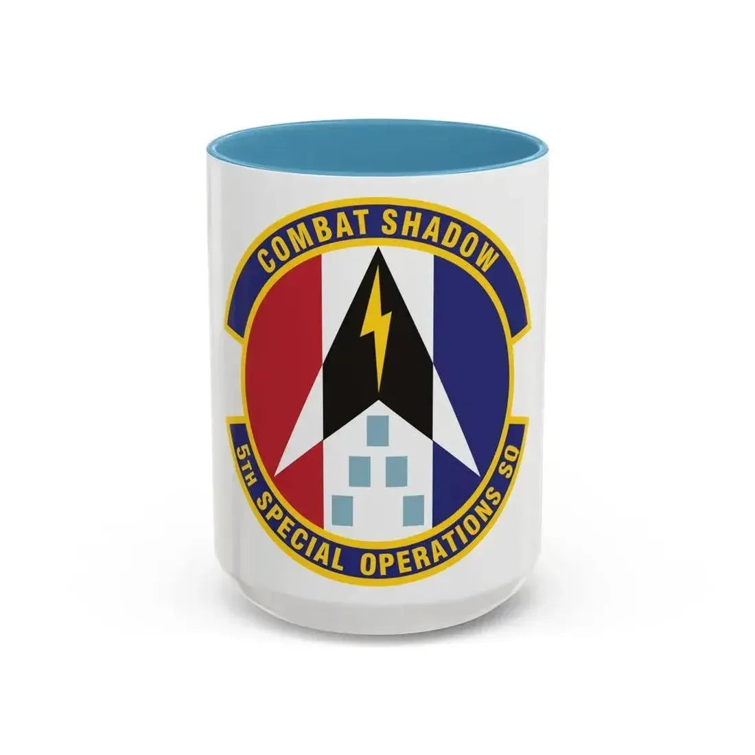 5th Special Operations Squadron (U.S. Air Force) Accent Coffee Mug 15oz Light Blue - Go Mug Yourself