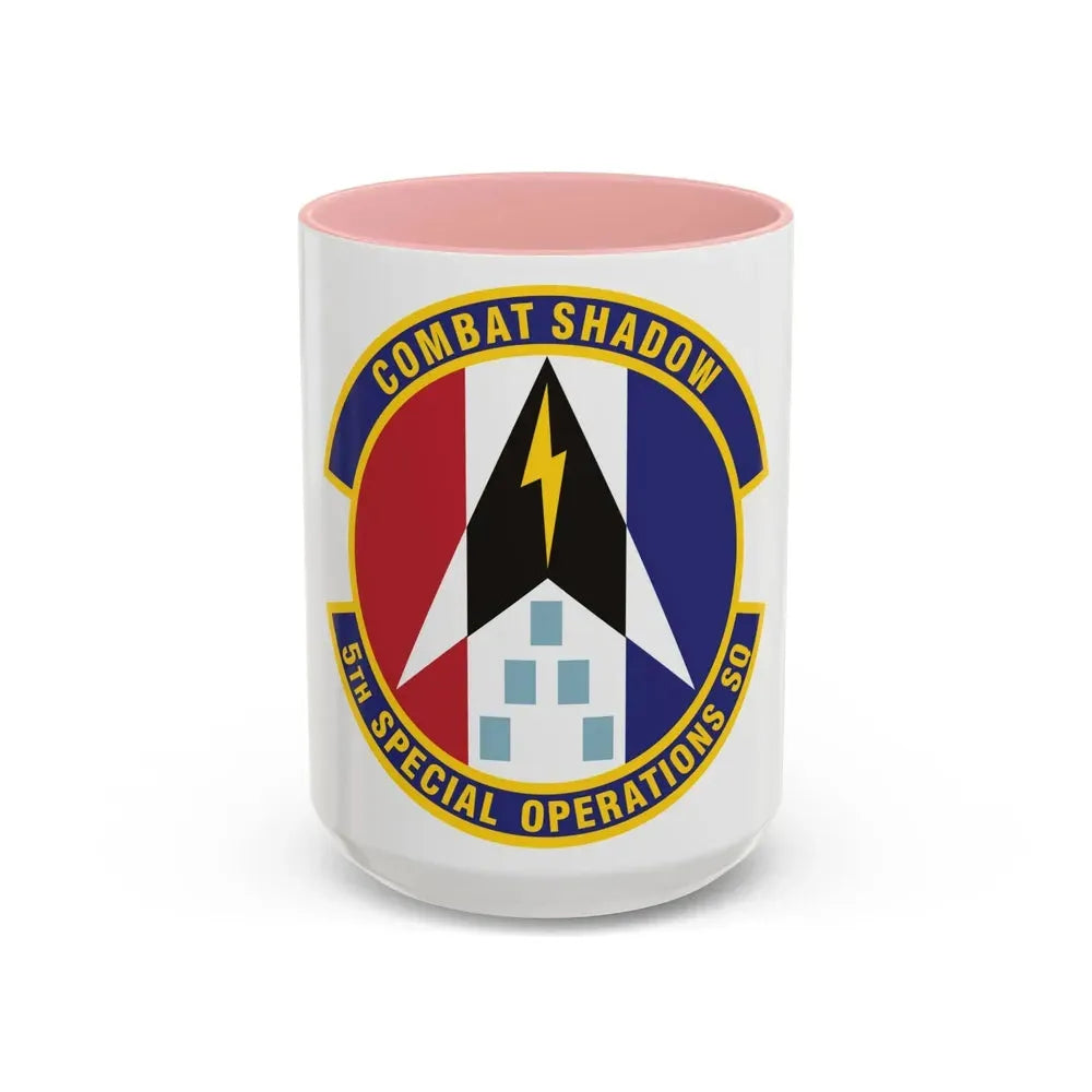 5th Special Operations Squadron (U.S. Air Force) Accent Coffee Mug 15oz Pink - Go Mug Yourself